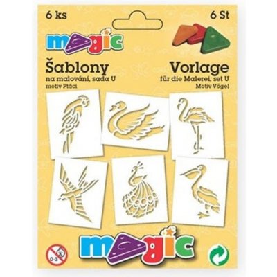 Papírové šablony sada U Ptáci – Zboží Dáma