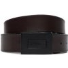 Pásek Calvin Klein pánský pásek Adj/Rev Formal Plaque K50K511561 Ck Black Smooth/Dark Brown Smooth BEH