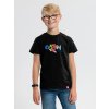 Dětské tričko Cityzen dětské bavlněné tričko černé s potiskem