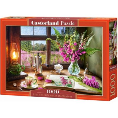Castorland Zátiší s hledíky růžový květinky 1000 dílků – Zboží Mobilmania
