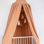 Tulimese Baldachýn mušelínový karamelový – Zboží Dáma