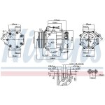 Kompresor klimatizace NISSENS 89347