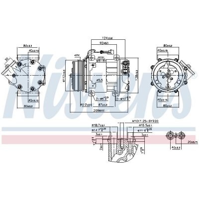Kompresor klimatizace NISSENS 89347 | Zboží Auto