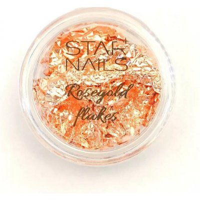 Starnails Rose Gold Flakes zdobicí vločky růžovo zlatá – Hledejceny.cz