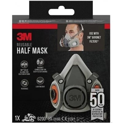 3M 6200-1 Tělo masky pro náhradní filtry – Hledejceny.cz