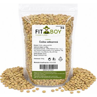 Fitboy Čočka velkozrnná 1 kg – Hledejceny.cz