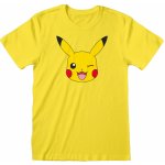 CurePink pánské tričko Pokémon Pikachu Face POK00633TSC žlutá – Zbozi.Blesk.cz