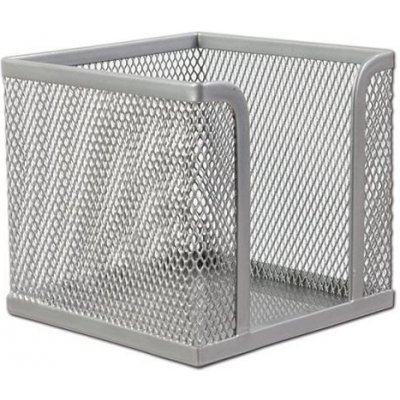 Kovový zásobník na bločky CONCORDE, stříbrný – Sleviste.cz