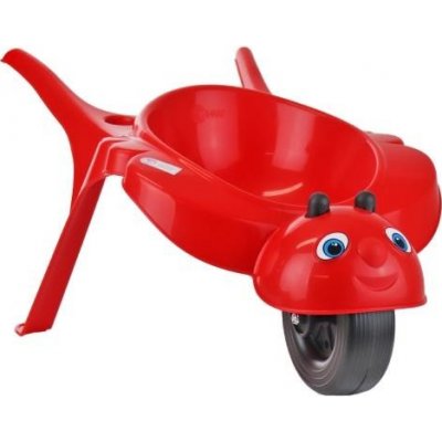 KHW Rolling Bee red dětské zahradní kolečko plastové červená – Zboží Mobilmania