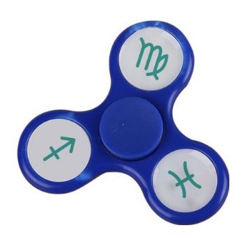 Fidget spinner s LED osvětlením modrý