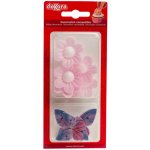 deKora Jedlý papír květ a motýl fialový 9ks – Hledejceny.cz