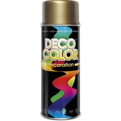 DecoColor, RAL 0000, 400 ml Barva ve spreji zlatá matná – HobbyKompas.cz