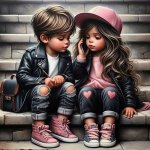 NORIMPEX Diamantové malování Posezení na schodech 30 x 40 cm – Sleviste.cz