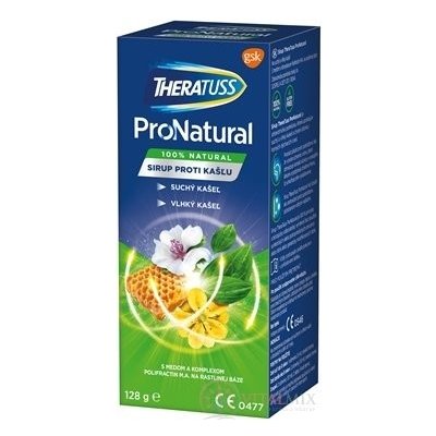 THERATUSS ProNatural sirup na suchý a vlhký kašel, s odměrkou 128 g – Sleviste.cz