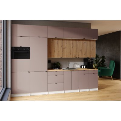 FRONTI Kuchyňská linka JANISA 320 cm Kobe/Dub artisan – Hledejceny.cz