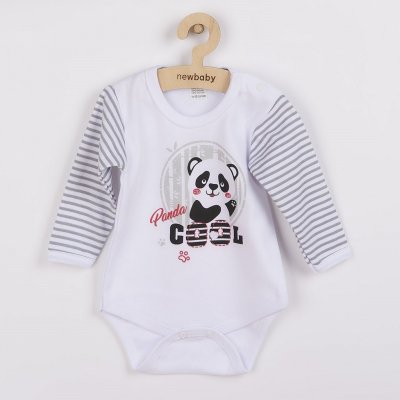 NEW BABY Kojenecké body s dlouhým rukávem New Baby Panda – Hledejceny.cz