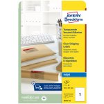 Avery Zweckform Adresní etikety QuickPEEL 25 listů A4 transparentní 210 x 297 mm pro inkoust J8567-25 – Zboží Mobilmania