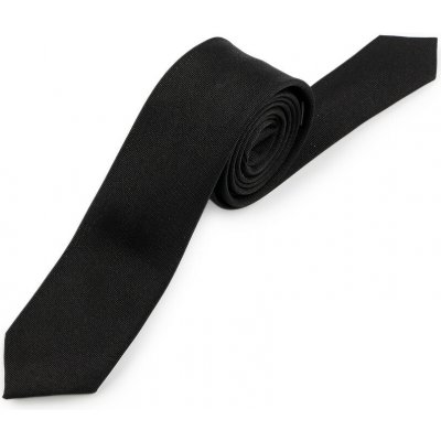Kravata jednobarevná slim unisex černá – Sleviste.cz