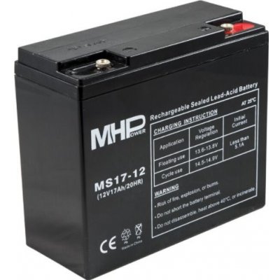 MHPower MS17-12 VRLA AGM 12V 17Ah MS17-12 – Zboží Mobilmania