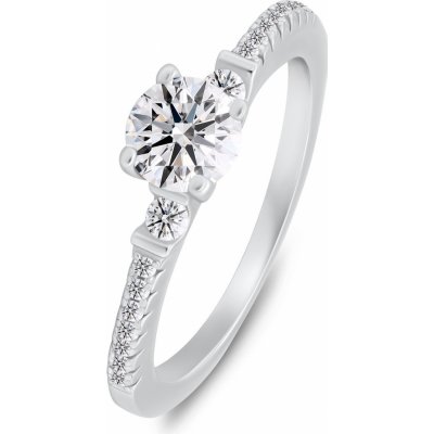 Brilio Silver stříbrný prsten se zirkony RI139W – Zboží Dáma