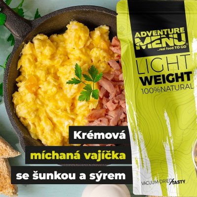 Adventure Menu Lightweight Krémová míchaná vajíčka se šunkou a sýrem 270 g – Zbozi.Blesk.cz
