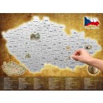 Stírací mapa Česká republika – Zboží Dáma