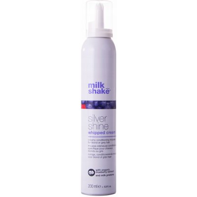 Milk Shake Silver Shine Whipped Cream bezoplachový kondicionér nivelující žluté tóny 200 ml