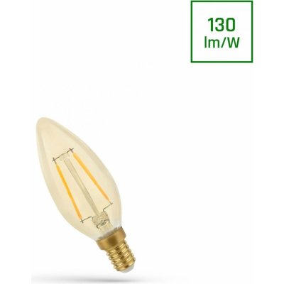 SPECTRUM ¨LED CANDLE C35 E-14 230V 2W COG Teplá bílá RETROSHINE – Hledejceny.cz