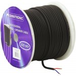 Omnitronic reproduktorový kabel 2x1,5 mm, černý, 50 m cívka – Zboží Živě