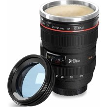 Lens Mug nerezový Hrnek pro fotografy objektiv 0,4 l