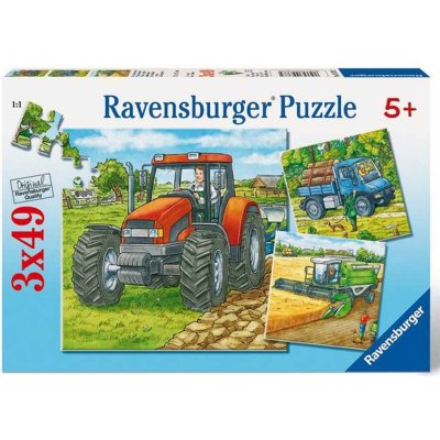 Ravensburger Zemědělské stroje 3 x 49 dílků – Hledejceny.cz