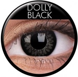 MaxVue ColorVue Big Eyes Dolly Black tříměsíční nedioptrické 2 čočky