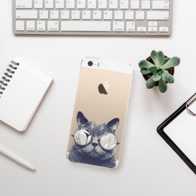 Pouzdro iSaprio Crazy Cat 01 - iPhone 5/5S/SE – Zbozi.Blesk.cz