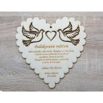 LYMFY | Poděkování rodičům 2v1 holubice | přírodní dřevo – Hledejceny.cz