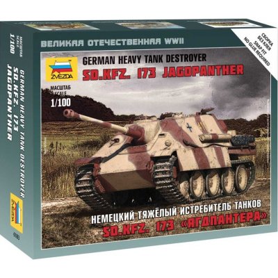Zvezda Sd.Kfz.173 Jagdpanther Wehrmacht Wargames WWII military 6183 1:100 – Zboží Mobilmania