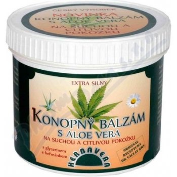 Herbavera konopný balzám s aloe vera 250 ml