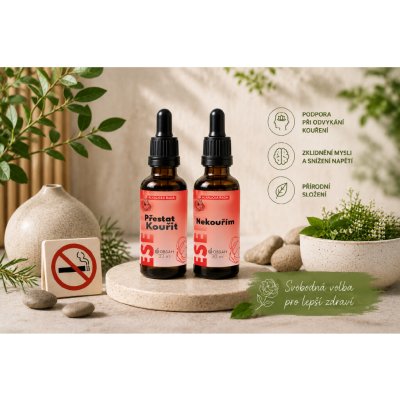 Bachovy kapky Nekouřím a Přestat kouřit 2 x 30 ml – Hledejceny.cz