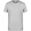 Pánské Tričko James & Nicholson Klasické pánské tričko z biobavlny 8008 Jemně šedá