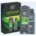 Dove Men+Care Extra Fresh sprchový gel na tělo a obličej 250 ml + antiperspirant ve spreji 150 ml kosmetická sada – Hledejceny.cz
