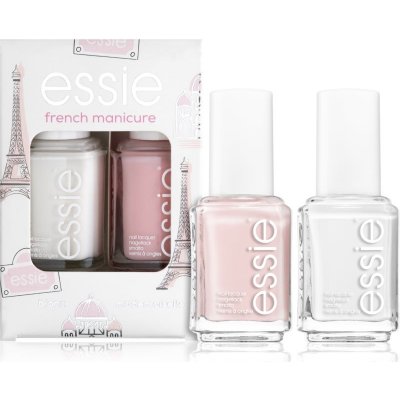 Essie French Manicure odstín Blanc lak na nehty 13,5 ml + lak na nehty 13,5 ml Mademoiselle dárková sada – Zboží Mobilmania