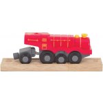 Bigjigs Rail Elektrická lokomotiva Flying Scotsman červená – Zboží Mobilmania