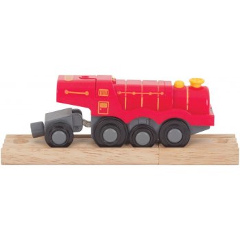 Bigjigs Rail Elektrická lokomotiva Flying Scotsman červená