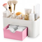 Jenifer AG506A Organizér na kosmetiku a make-up 23 x 11 x 10,5 cm bílo-růžový – Sleviste.cz