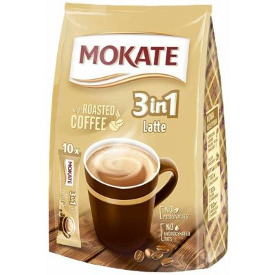 Mokate 3in1 Latte káva instantní 10 x 15 g – Zboží Dáma