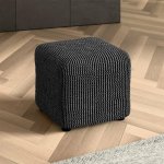 GA.I.CO napínací potah bielastický COSTINA antracit na taburet 40 x 40 x 40 cm – Hledejceny.cz