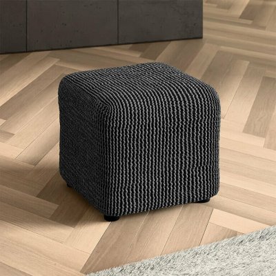 GA.I.CO napínací potah bielastický COSTINA antracit na taburet 40 x 40 x 40 cm – Hledejceny.cz