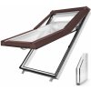 Střešní okno SKYLIGHT Střešní okno Bílá, Hnědá RAL 8019, 114x118 cm