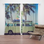 Sablio Závěs Veterán na pláži: 2ks 140x250cm – Zboží Mobilmania