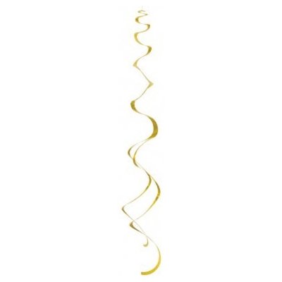 Unique Papírové závěsné serpentýny Zlaté 8ks – Zbozi.Blesk.cz