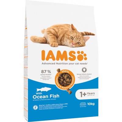 Iams granule pro kočky Vitality Adult Sea Fish 10 kg – Zbozi.Blesk.cz